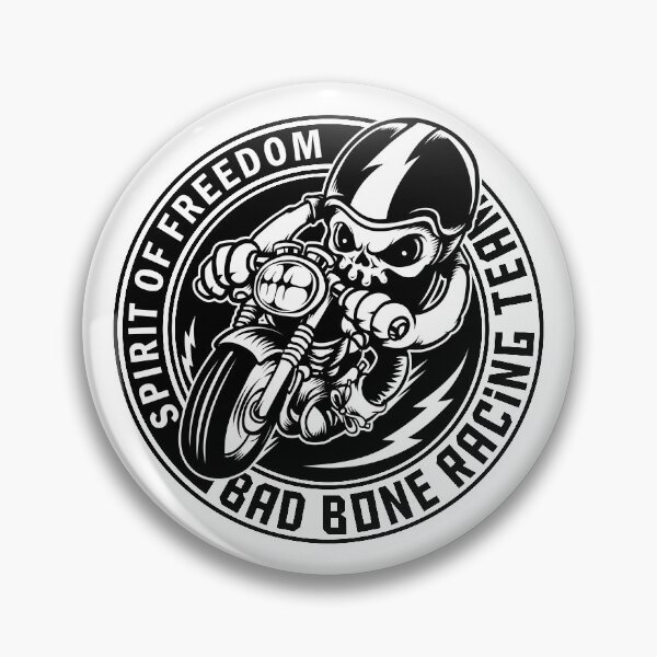 Item preview, Skull Art  Digital style Spirit Of Freedom Bad Bone Racing Team  designed and sold by AEGMEDIA.