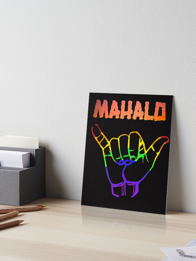 Mahalo Hawaiian Thank You Hand Signal