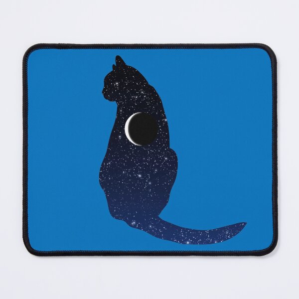 Item preview, Cosmic Cat in Stars and Crescent Moon Pattern designed and sold by Marymarice.
