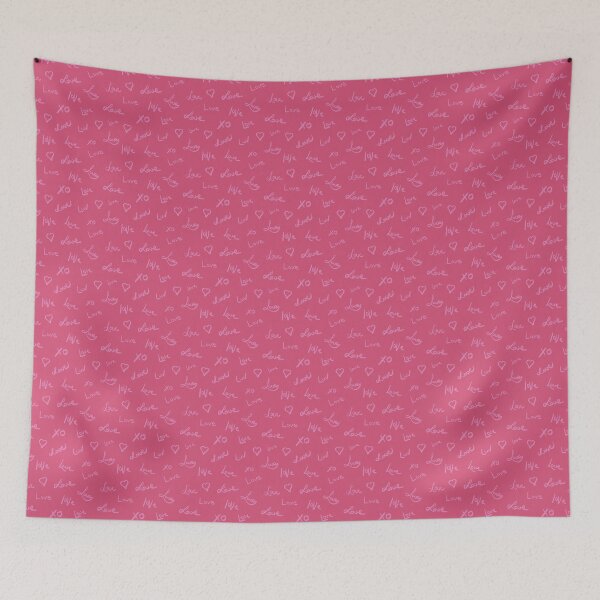 Item preview, Love doodles in pink designed and sold by MadebyCRO.