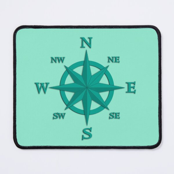 Item preview, Eight Point Compass Rose, Turquoise and Aqua  designed and sold by Marymarice.