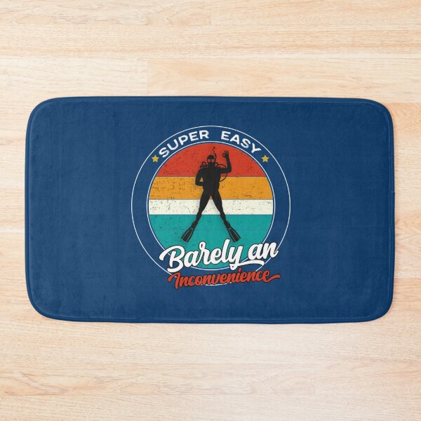 Item preview, super easy barely an inconvenience funny scuba diver retro vintage   designed and sold by Albertinimeyer.