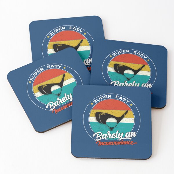 Item preview, super easy barely an inconvenience Retro Sunset, perfect gift golf idea   designed and sold by Albertinimeyer.