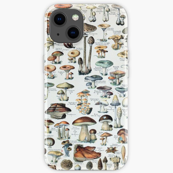 Vintage Edible Mushroom Chart iPhone Soft Case