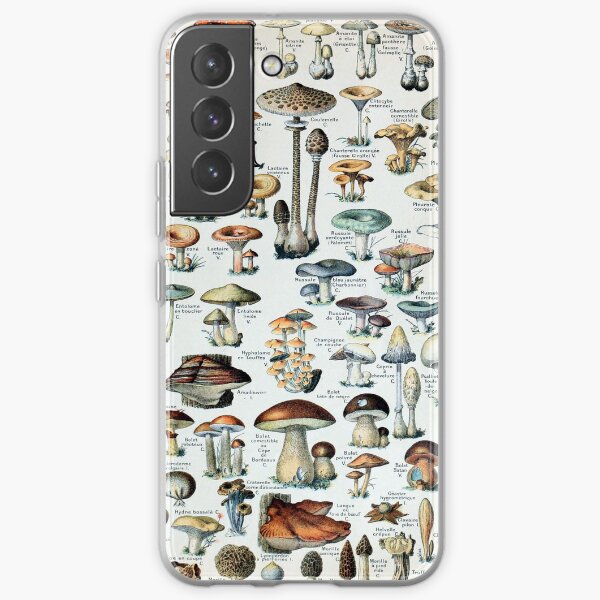 Vintage Edible Mushroom Chart Samsung Galaxy Soft Case