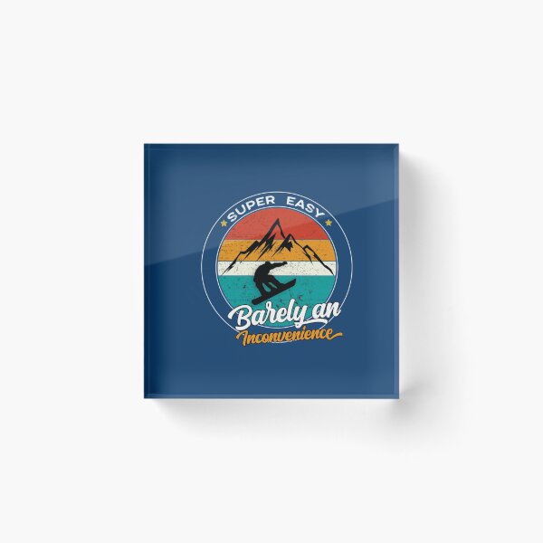 Item preview, Super easy barely an inconvenience Vintage Sunset snowboard Gift  For Snowboarders   designed and sold by Albertinimeyer.