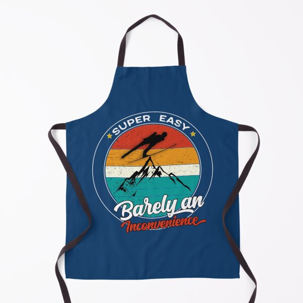 Item preview, Vintage Sunset Skiing Gift Super easy barely an inconvenience designed and sold by Albertinimeyer.