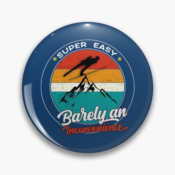 Item preview, Vintage Sunset Skiing Gift Super easy barely an inconvenience    designed and sold by Albertinimeyer.