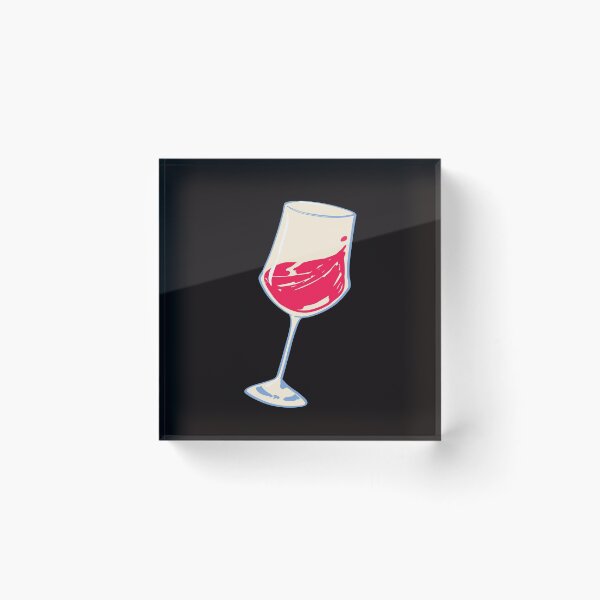 Item preview, glass of wine designed and sold by artbyrosse.