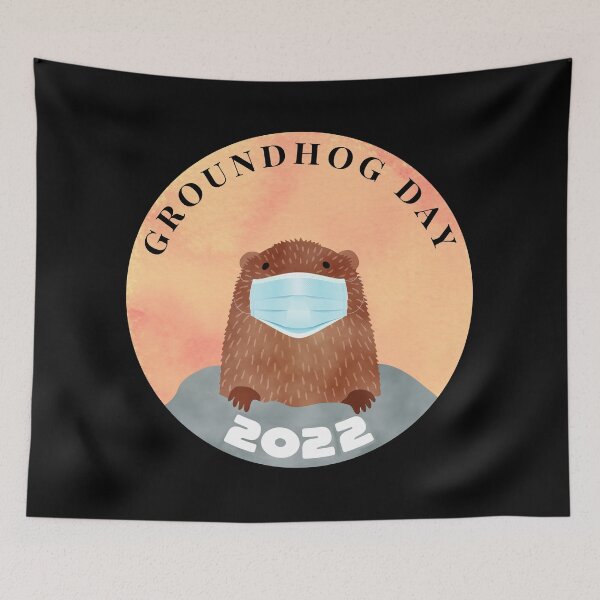 Item preview, Groundhog Day 2022 Coronavirus designed and sold by ArqDezines.