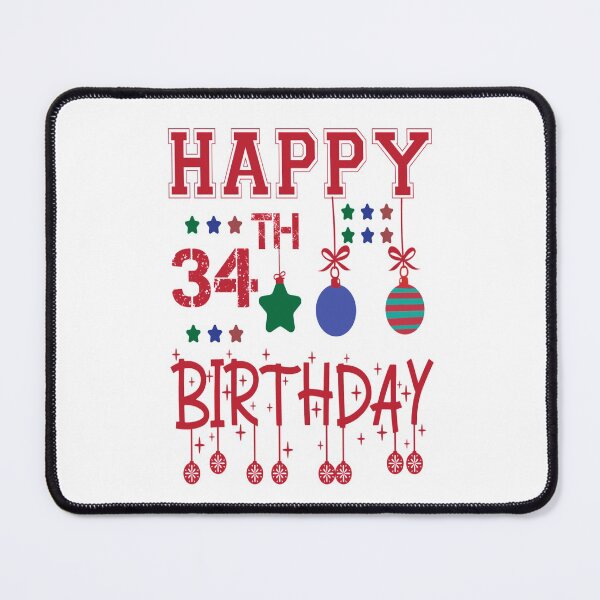 Item preview, Happy 34th birthday designed and sold by Designhub14.