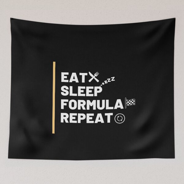 Item preview, eat sleep formula one and repeat  Gift race, cars and Motorsport lover F1 Grand Prix designed and sold by Mehdi Art.