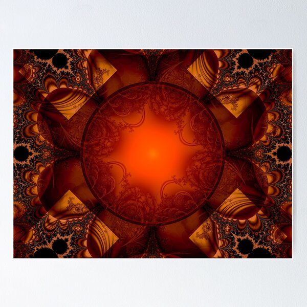 Item preview, Arte fractal de luna roja designed and sold by Fernando Margolles.