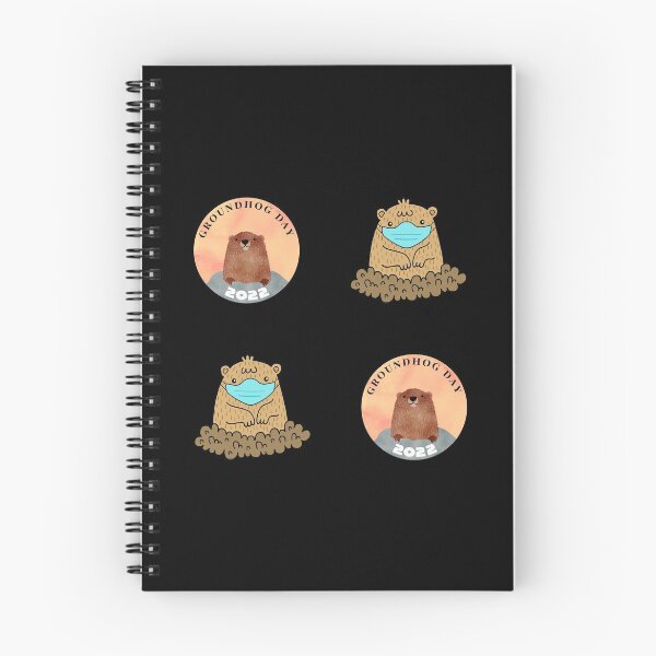 Item preview, Sticker Pack Groundhog Day 2022 Coronavirus designed and sold by ArqDezines.