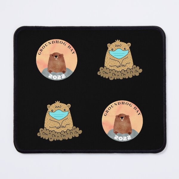 Item preview, Sticker Pack Groundhog Day 2022 Coronavirus designed and sold by ArqDezines.