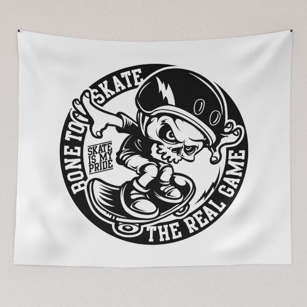 Item preview, Skull Art  Digital style Spirit Of Freedom Bad Bone Skate Racing Team  designed and sold by AEGMEDIA.