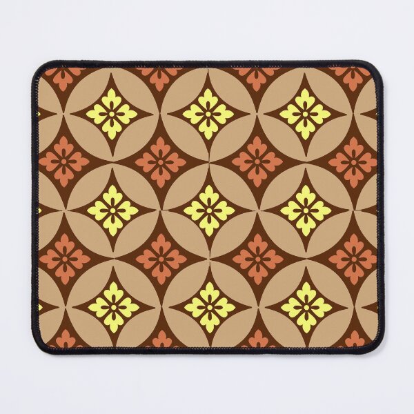 Item preview, Shippo with Flower Motif, Brown and Golden Yellow  designed and sold by Marymarice.