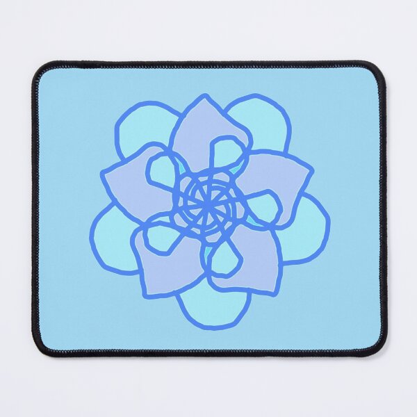 Item preview, Blue illustrated flower NFT designed and sold by AurelsPrints.