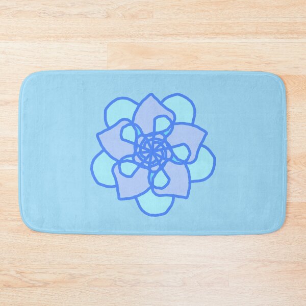 Item preview, Blue illustrated flower NFT designed and sold by AurelsPrints.