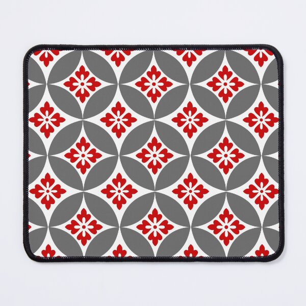 Item preview, Shippo with Flower Motif, Red, White and Gray  designed and sold by Marymarice.