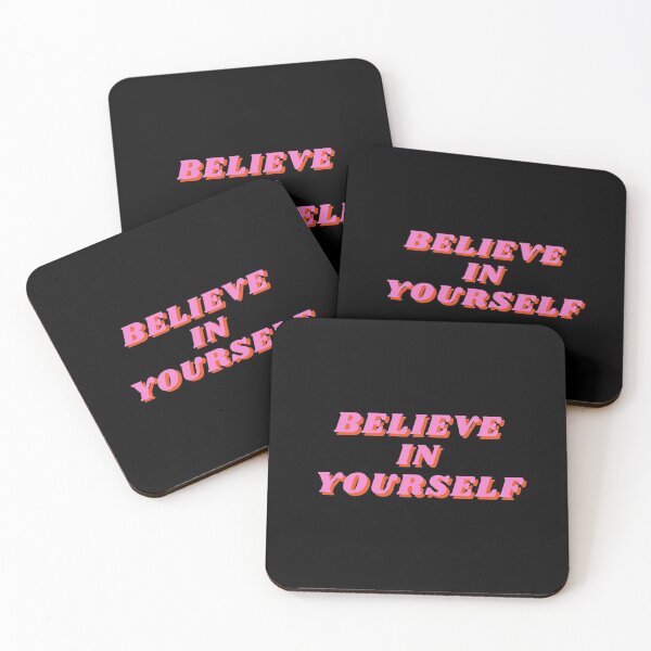 Item preview, Believe in Yourself, Inspirational, Motivational, Empowerment, Mindset, Pink designed and sold by Magic Love Art Print.