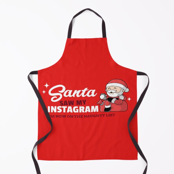 Item preview, Santa Saw My Instagram Im now on the naughty list Fun Christmas design designed and sold by LMcDs.