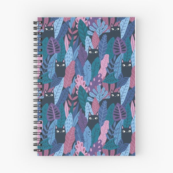 Item preview, Black cats and tropical leaves designed and sold by IrinaOstapenko.