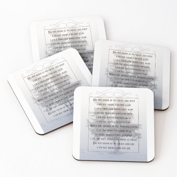 Item preview, Do Not Weep For Me Poem designed and sold by thegreatunfound.