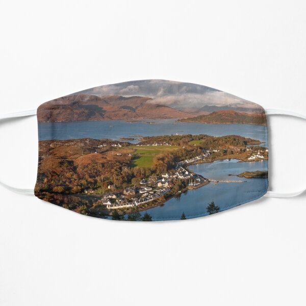 Plockton, Applecross Hills and Loch Carron Scotland Flat Mask