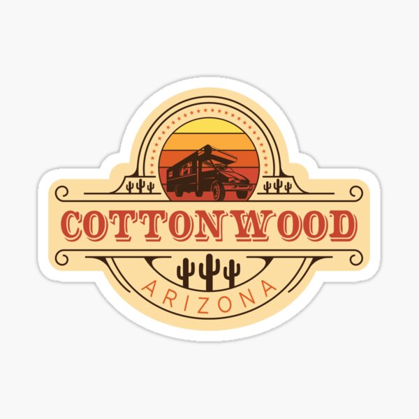 Item preview, Cottonwood, AZ Sticker designed and sold by Craft Brew Crawl Sticker Co..