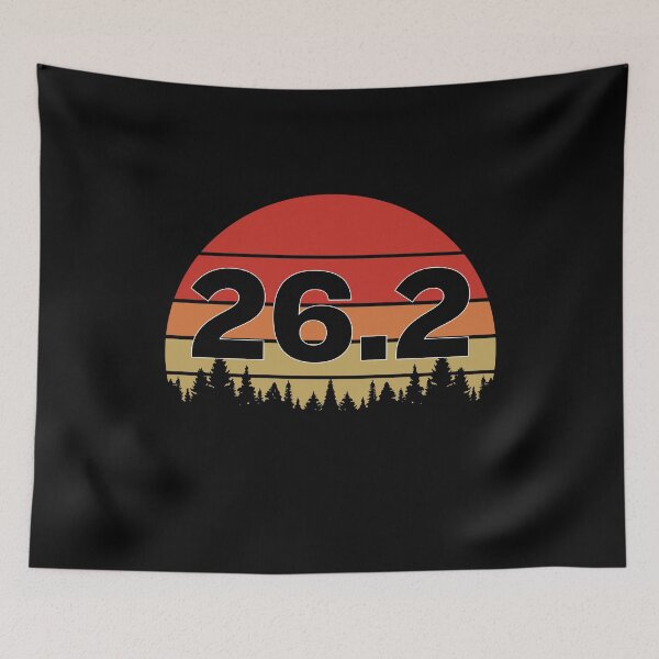 Item preview, 26.2 Retro Sunset Marathon Marahoner Gift designed and sold by RoguePixel.