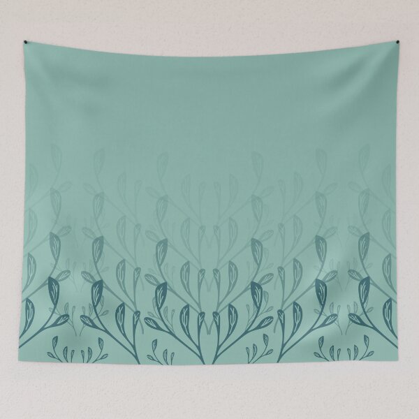 Item preview, Cascade & Harbor Blue Fading Leaves designed and sold by Kettukas.