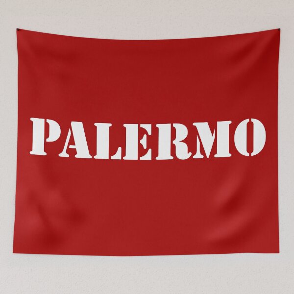 Item preview, Money Heist Palermo White Text designed and sold by Design-Maniya.