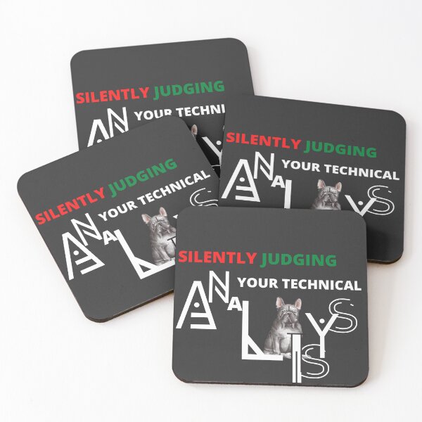 Item preview, Silently judging your technical analysis- Funny gift – Dog lover - Unique gift for stock market, crypto, options trader, forex traders and day traders  designed and sold by TradingTeesKids.