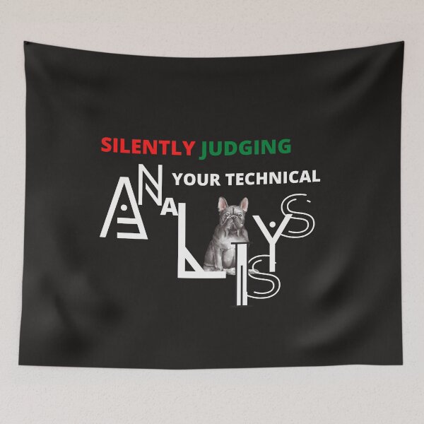 Item preview, Silently judging your technical analysis- Funny gift – Dog lover - Unique gift for stock market, crypto, options trader, forex traders and day traders  designed and sold by TradingTeesKids.
