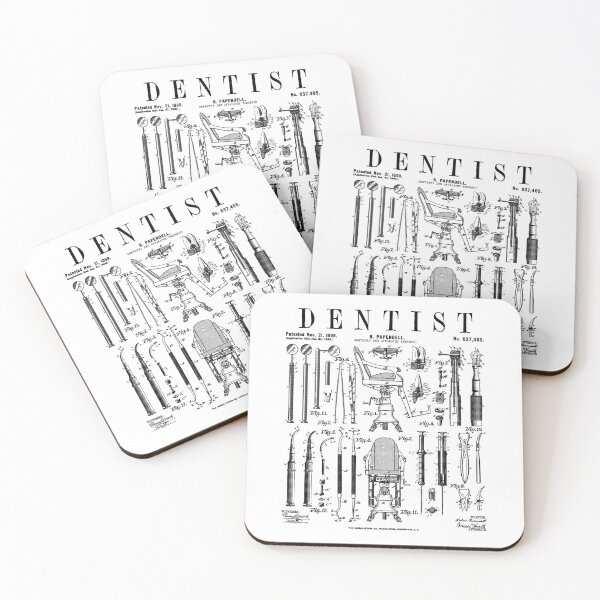 Item preview, Dentist Dentistry Dental Tools Kit Vintage Patent Print designed and sold by GrandeDuc.