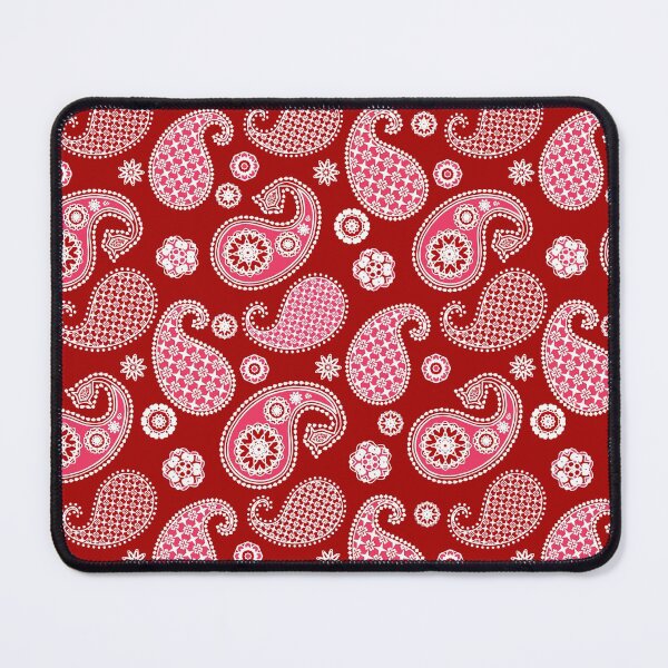 Item preview, Paisley Pattern, Dark Red, White and Coral Pink designed and sold by Marymarice.