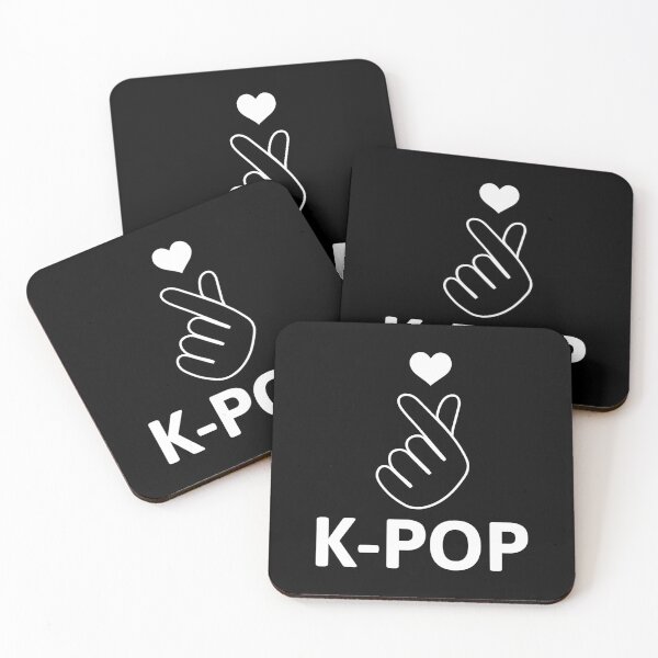 Item preview, KPOP Finger Heart Symbol - Black designed and sold by thelustrous.