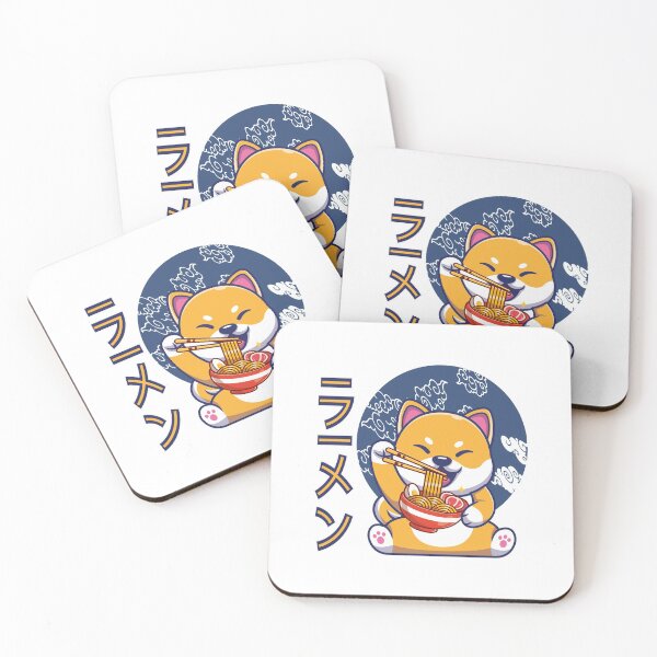 Item preview, Kawaii Cute Anime Shiba Inu Dog Otaku Japanese Ramen Noodles designed and sold by MqHStore.