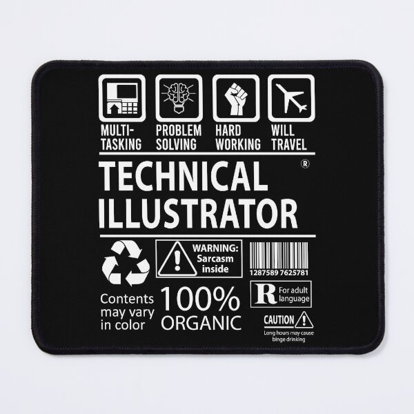 Item preview, Technical Illustrator T Shirt - MultiTasking Certified Job Gift Item Tee designed and sold by andahanson.