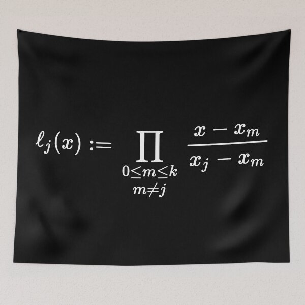 Item preview, lagrange polynomial, lagrange interpolation polynome dark version designed and sold by NoetherSym.