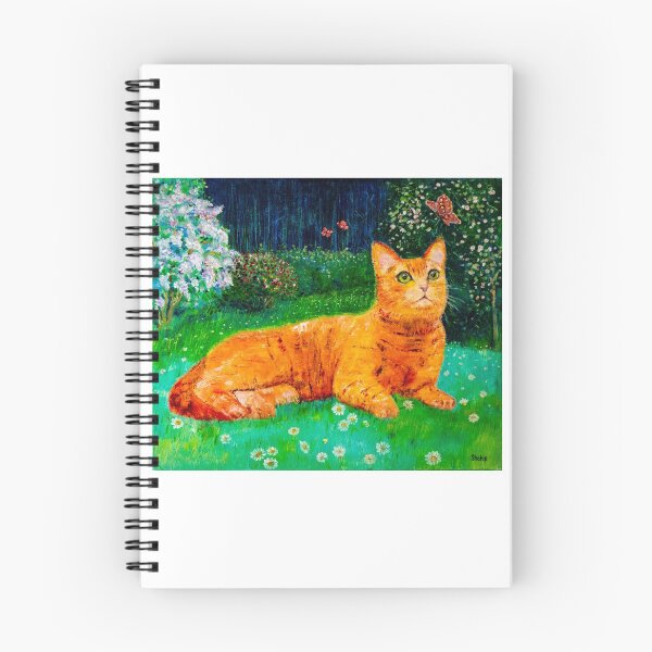 Item preview, Ginger cat in spring garden designed and sold by Natalia_Shchip.