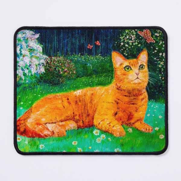 Item preview, Ginger cat in spring garden designed and sold by Natalia_Shchip.