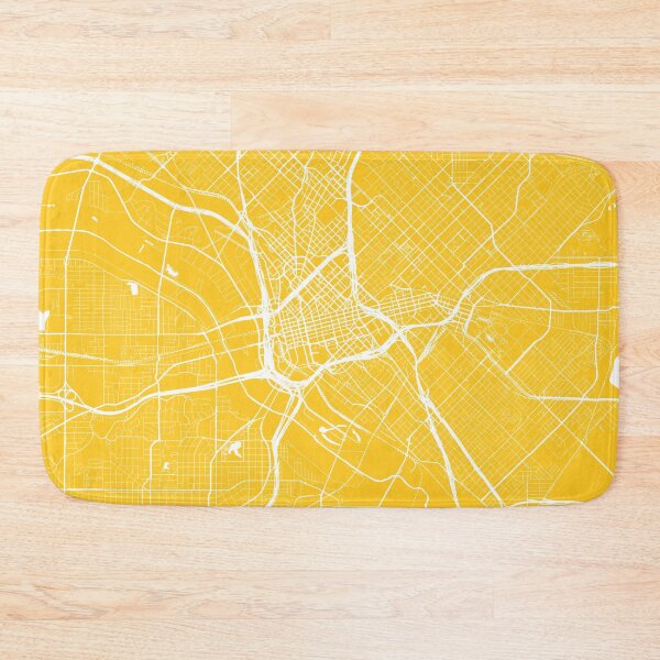 Item preview, Dallas, TX, City Map - Yellow designed and sold by helloadventure.