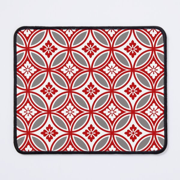 Item preview, Shippo with Flower Motif, Red, White and Gray  designed and sold by Marymarice.