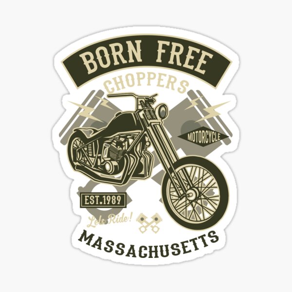 Sticker RIDE CHOPPERS OR FUCK OFF - school of cool