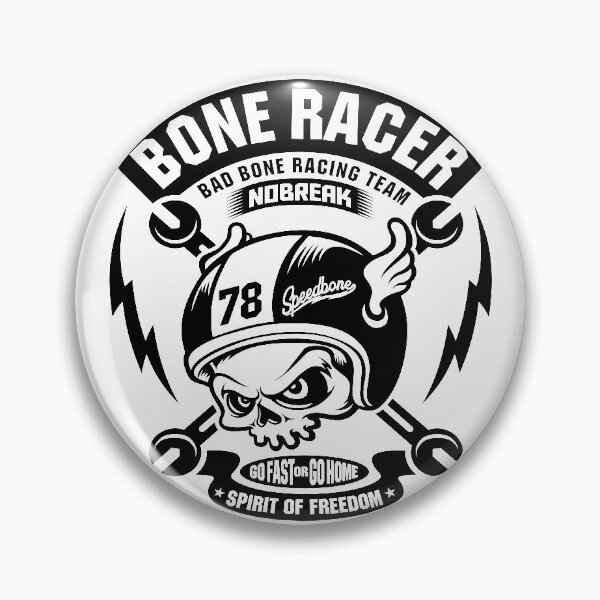 Item preview, Skull Art  Digital style Spirit Of Freedom Bad Bone  Racing Team  designed and sold by AEGMEDIA.
