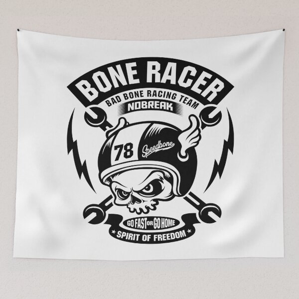 Item preview, Skull Art  Digital style Spirit Of Freedom Bad Bone  Racing Team  designed and sold by AEGMEDIA.