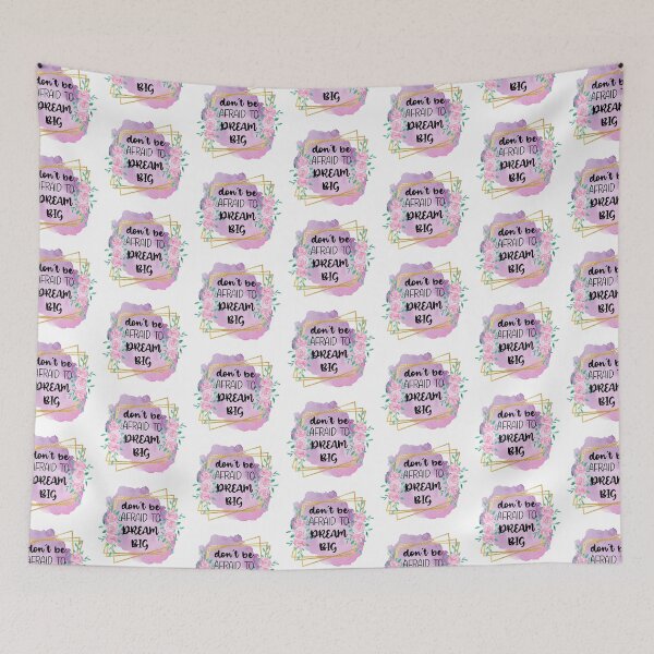 Item preview, Don't be afraid to dream big. Motivational quote,  Inspirational saying designed and sold by Katine-Art.