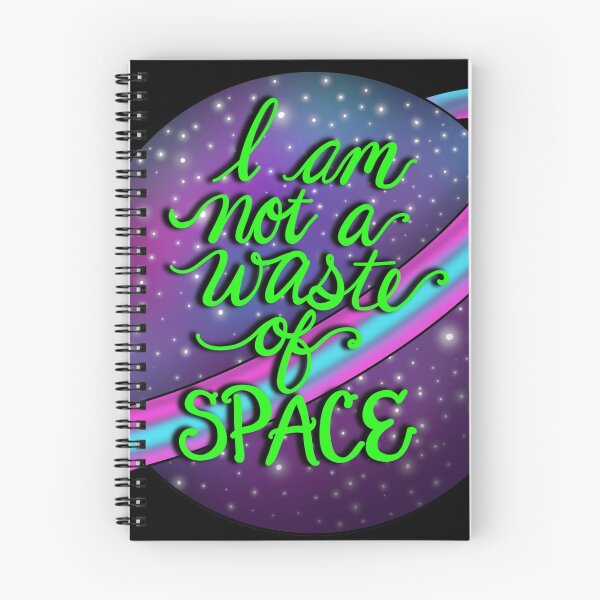 Item preview, “I’m Not a Waste of Space” Positive Affirmation Planet designed and sold by ArtByRosettaK.